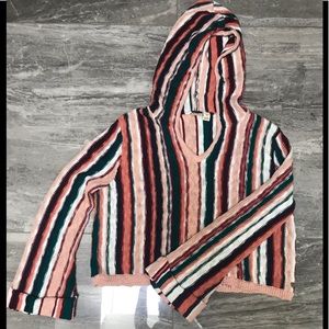 Roxy cotton striped hoodie 3/$25